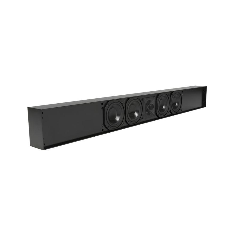 James Loudspeaker compact black soundbar with exposed drivers