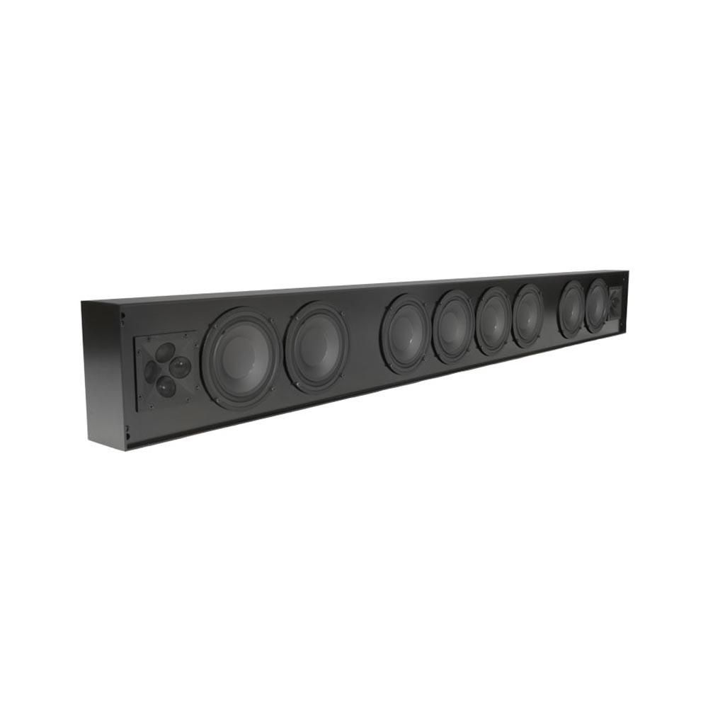 James Loudspeaker large black soundbar with high-output woofers
